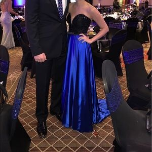 Black and Blue Dress